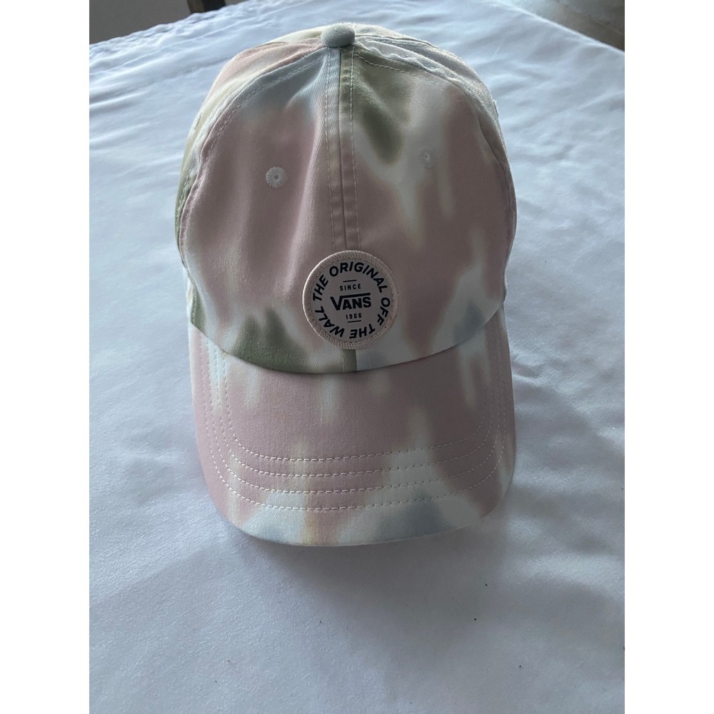 Vans Womens Pastel Tie Dye Skate Baseball Cap OS Pink Green Skater Streetwear